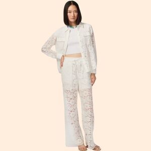 CAMI NYC Ivory Lace Pant Set